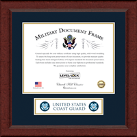 United States Coast Guard banner frame - Lasting Memories Certificate Banner Frame in Sierra