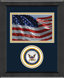 United States Navy photo frame - Lasting Memories Circle Logo Photo Frame in Arena