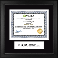 Mold Inspection Consulting and Remediation Organization diploma frame - Certificate Edition Banner Frame in Arena