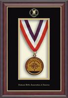 National Rifle Association of America shadowbox frame - Embossed Edition Shadowbox Frame in Studio Gold