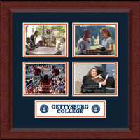 Gettysburg College photo frame - Lasting Memories Quad Collage Photo Frame in Sierra