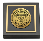 Anna Maria College paperweight - Gold Engraved Paperweight