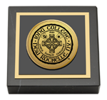 Iona College paperweight - Gold Engraved Paperweight