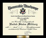United States Air Force certificate frame - Honorable Discharge Certificate Frame in Metro