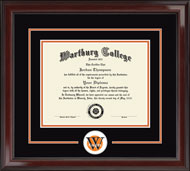 Wartburg College diploma frame - Lasting Memories Spirit Edition Frame in Encore