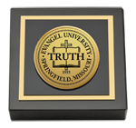 Evangel University paperweight - Gold Engraved Paperweight
