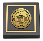Medical College of Georgia paperweight - Gold Engraved Medallion Paperweight
