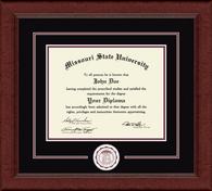 Missouri State University diploma frame - Lasting Memories Circle Logo Diploma Frame in Sierra