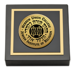 Hebrew Union College paperweight - Gold Engraved Medallion Paperweight