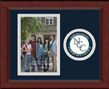 Northampton Community College photo frame - Lasting Memories Circle Logo Photo Frame in Sierra
