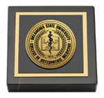 Oklahoma State University College of Osteopathic Medicine paperweight - Gold Engraved Paperweight