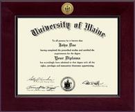 University of Maine Machias diploma frame - Century Gold Engraved Diploma Frame in Cordova