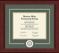 Jackson State Community College diploma frame - Lasting Memories Circle logo Diploma Frame in Sierra