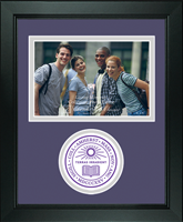 Amherst College photo frame - Lasting Memories Circle Logo Photo Frame in Arena