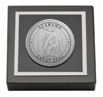 State of Alabama paperweight - Silver Engraved Medallion Paperweight