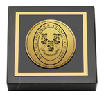 State of Connecticut paperweight - Gold Engraved Medallion Paperweight
