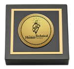 National Technical Honor Society paperweight - Gold Engraved Medallion Paperweight