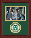 Colorado State University photo frame - Lasting Memories Circle Logo Photo Frame in Sierra