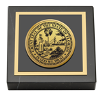 State of Florida paperweight - Gold Engraved Medallion Paperweight - Florida