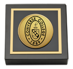 Converse College paperweight - Gold Engraved Paperweight