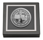 State of Iowa paperweight - Silver Engraved Medallion Paperweight