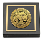 State of Illinois paperweight - Gold Engraved Medallion Paperweight