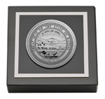 State of Kansas paperweight - Silver Engraved Medallion Paperweight