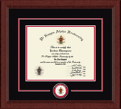 Pi Kappa Alpha certificate frame - Lasting Memories Circle Logo Certificate Frame in Sierra