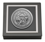 State of Nebraska paperweight - Silver Engraved Medallion Paperweight