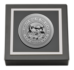 State of Nevada paperweight - Silver Engraved Medallion Paperweight