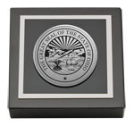 State of Ohio paperweight - Silver Engraved Medallion Paperweight