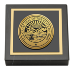 State of Ohio paperweight - Gold Engraved Medallion Paperweight - Ohio