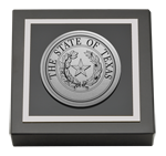 State of Texas paperweight - Silver Engraved Medallion Paperweight