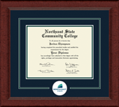 Northeast State Community College diploma frame - Lasting Memories Circle Logo Diploma Frame in Sierra