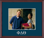 Phi Delta Theta Fraternity photo frame - Embossed Greek Letters Photo Frame in Camby