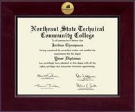 Northeast State Community College diploma frame - Century Gold Engraved Diploma Frame in Cordova