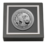 State of Illinois paperweight - Silver Engraved Medallion Paperweight