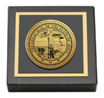 State of Iowa paperweight - Gold Engraved Medallion Paperweight