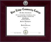 Blue Ridge Community College diploma frame - Century Silver Engraved Diploma Frame in Cordova