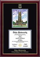 Duke University diploma frame - Campus Scene Overly Edition Diploma Frame in Gallery