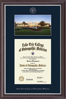 Lake Erie College of Osteopathic Medicine diploma frame - Bradenton Campus Scene Edition Diploma Frame in Devonshire