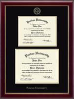 Purdue University diploma frame - Double Diploma Embossed Frame in Gallery