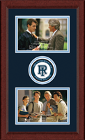 The University of Rhode Island photo frame - Lasting Memories Double Circle Logo Photo Frame in Sierra