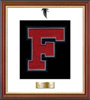 Fitch High School in Connecticut varsity letter frame - Varsity Letter Frame in Newport