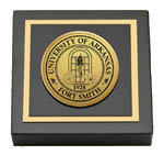 University of Arkansas - Fort Smith Paperweight - Gold Engraved Medallion Paperweight