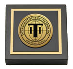 Indiana Institute of Technology Paperweight - Gold Engraved Medallion Paperweight