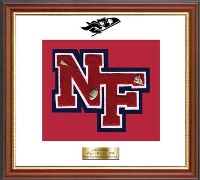 New Fairfield High School in Connecticut varsity letter frame - Varsity Letter Frame in Newport
