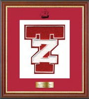 Tappan Zee High School in New York varsity letter frame - Varsity Letter Frame in Newport