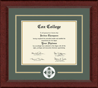 Cox College diploma frame - Lasting Memories Circle Logo Diploma Frame in Sierra