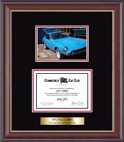 Connecticut Z Car Club photo frame - Certificate Photo Frame in Studio Gold